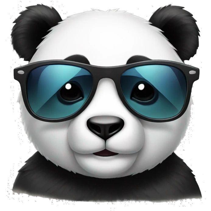 Panda with sunglasses  emoji
