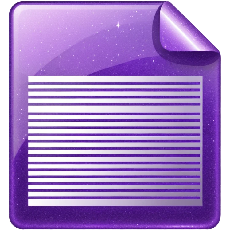 glitter purple documento nacional emoji