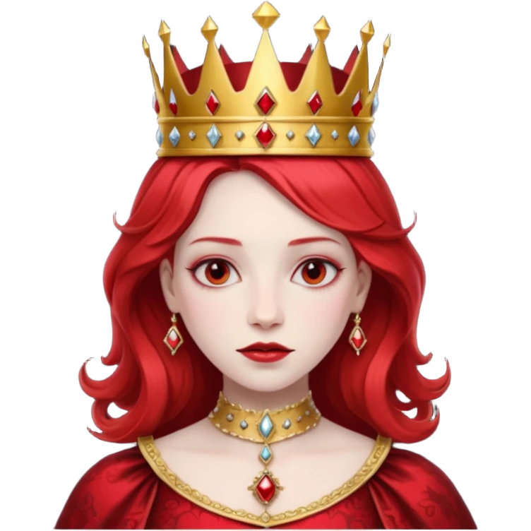 red queen in alice wonderland emoji