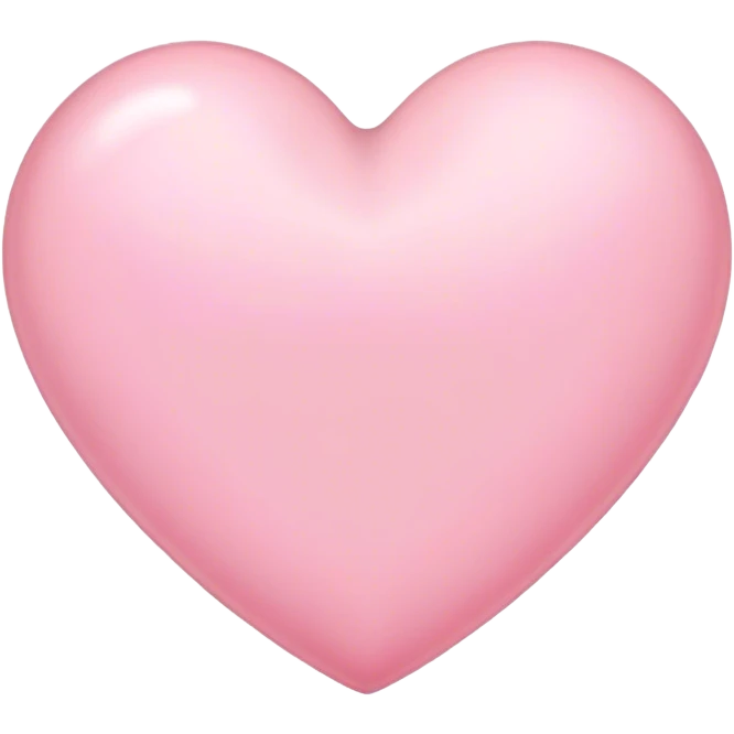 light pink heart emoji