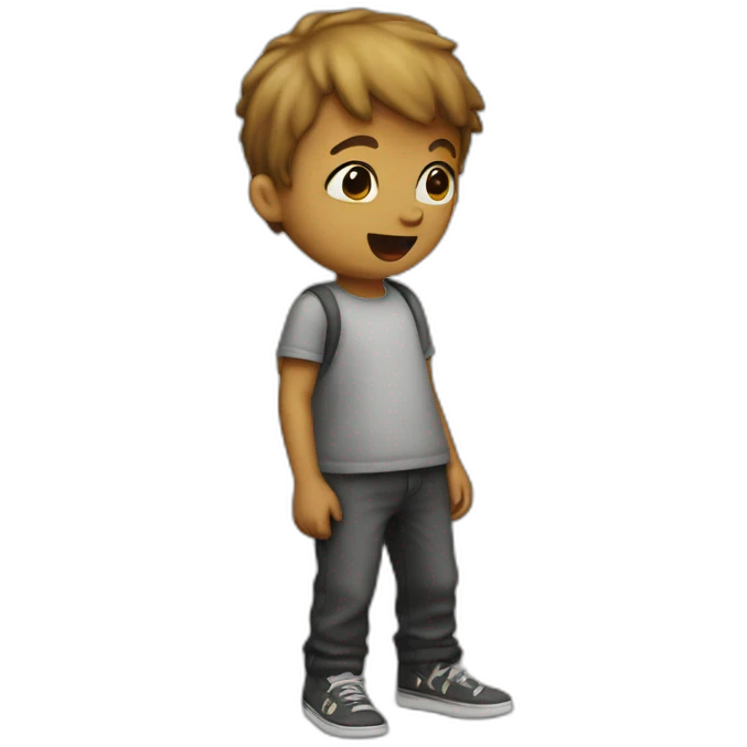 child shits on street emoji