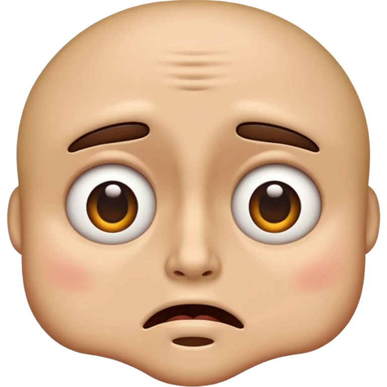 weirded out face emoji