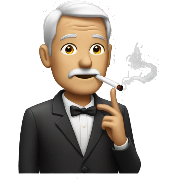 Smoking man emoji