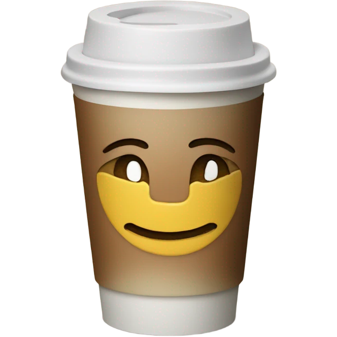 Starbucks coffee cup smiley face emoji