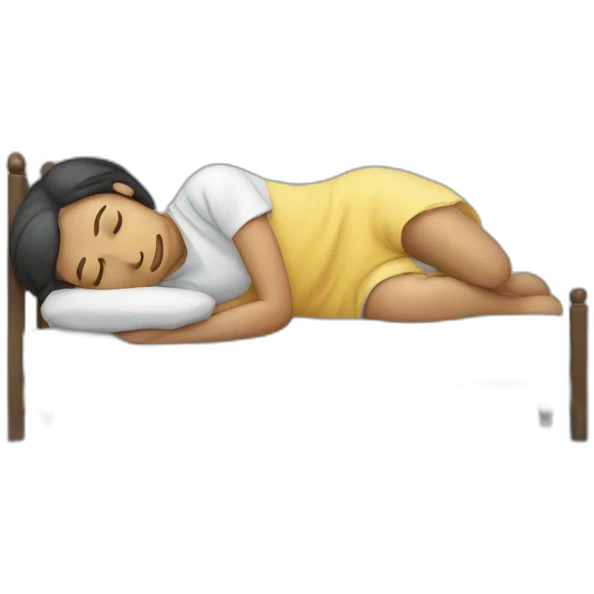 person is not tired But sleeps emoji