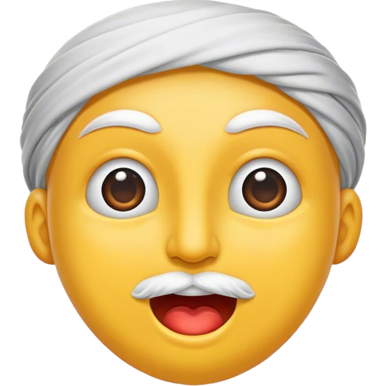 Dilini çıkarıp ellerini gözlük yapan bir adam emoji