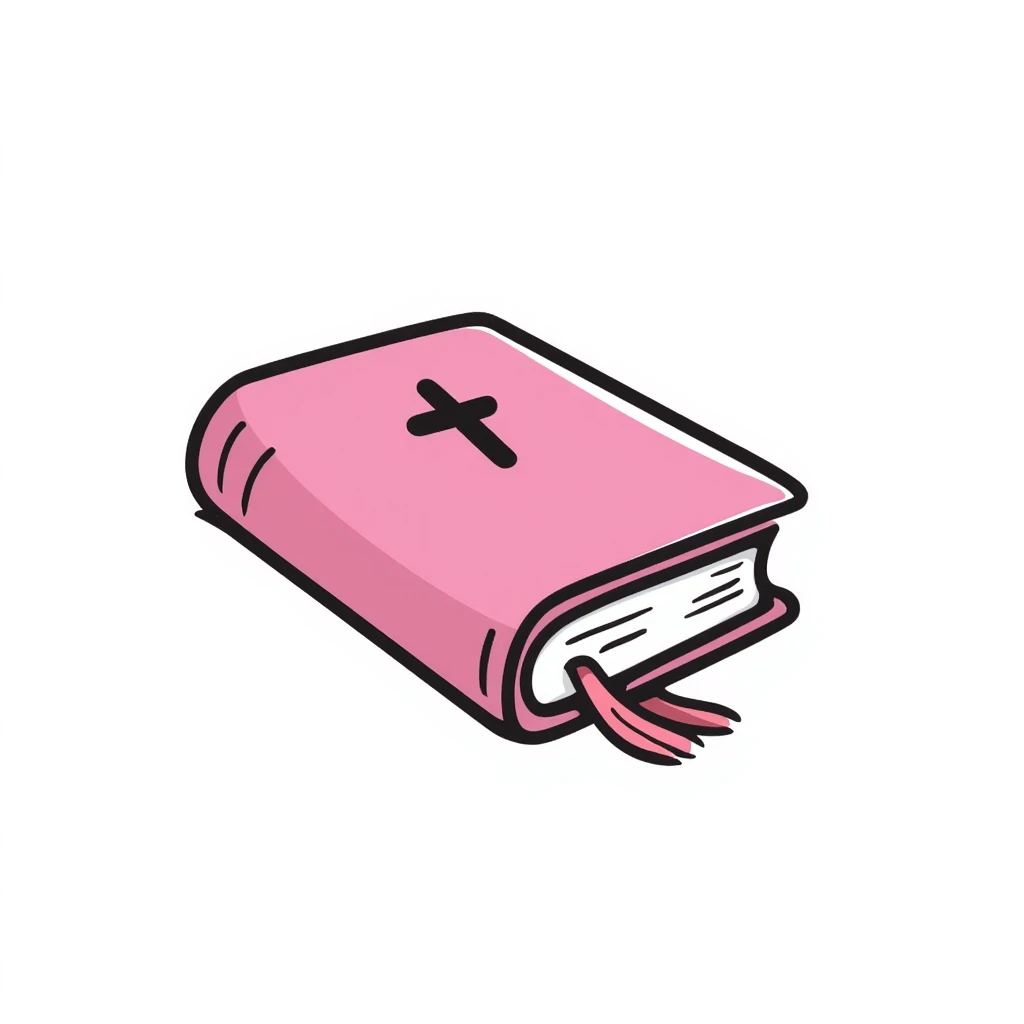 Pink Bible emoji emoji