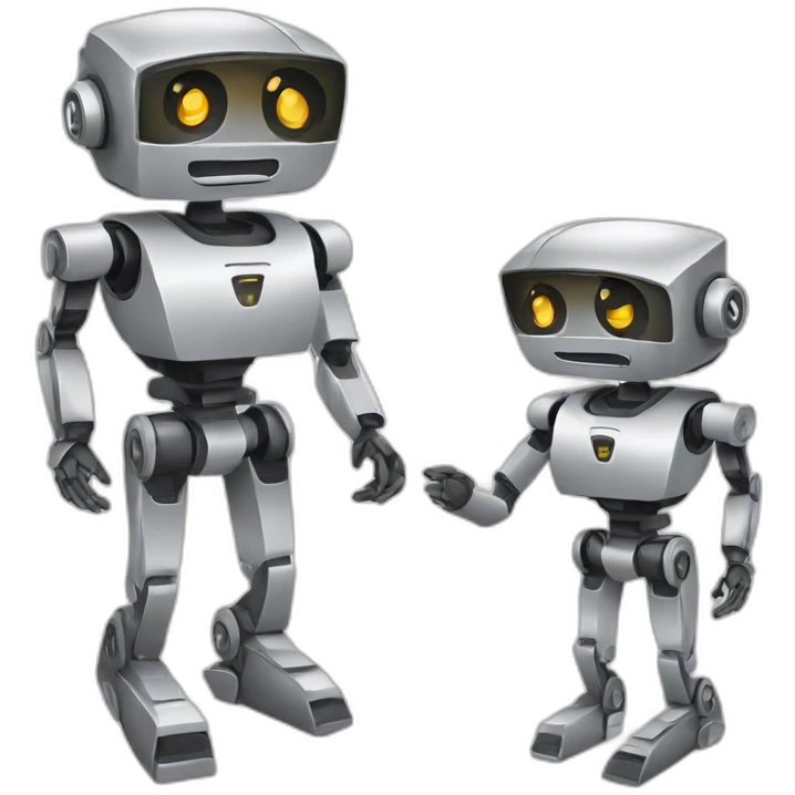 robot marketer emoji