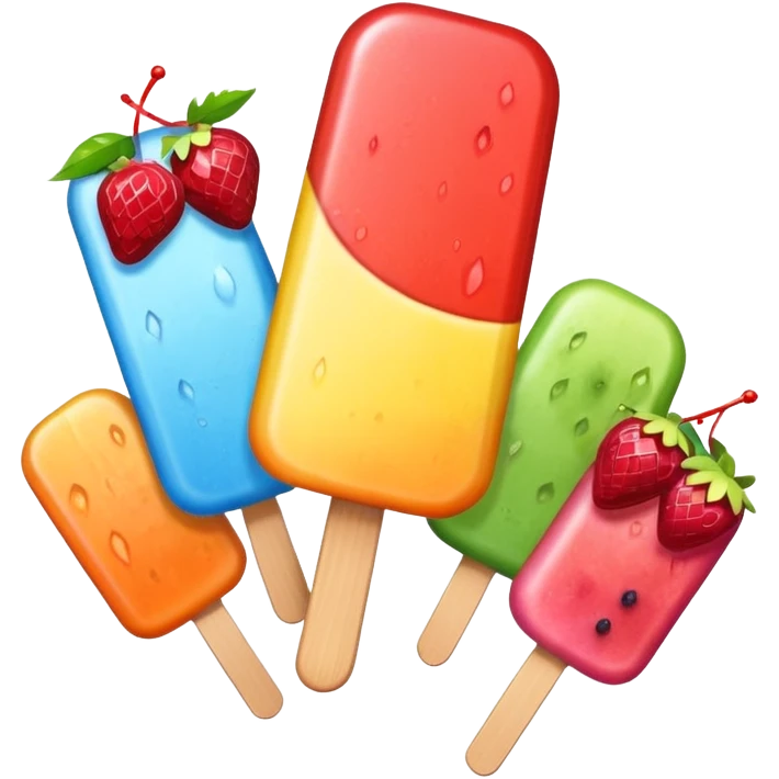 Popsicle: colorful emoji