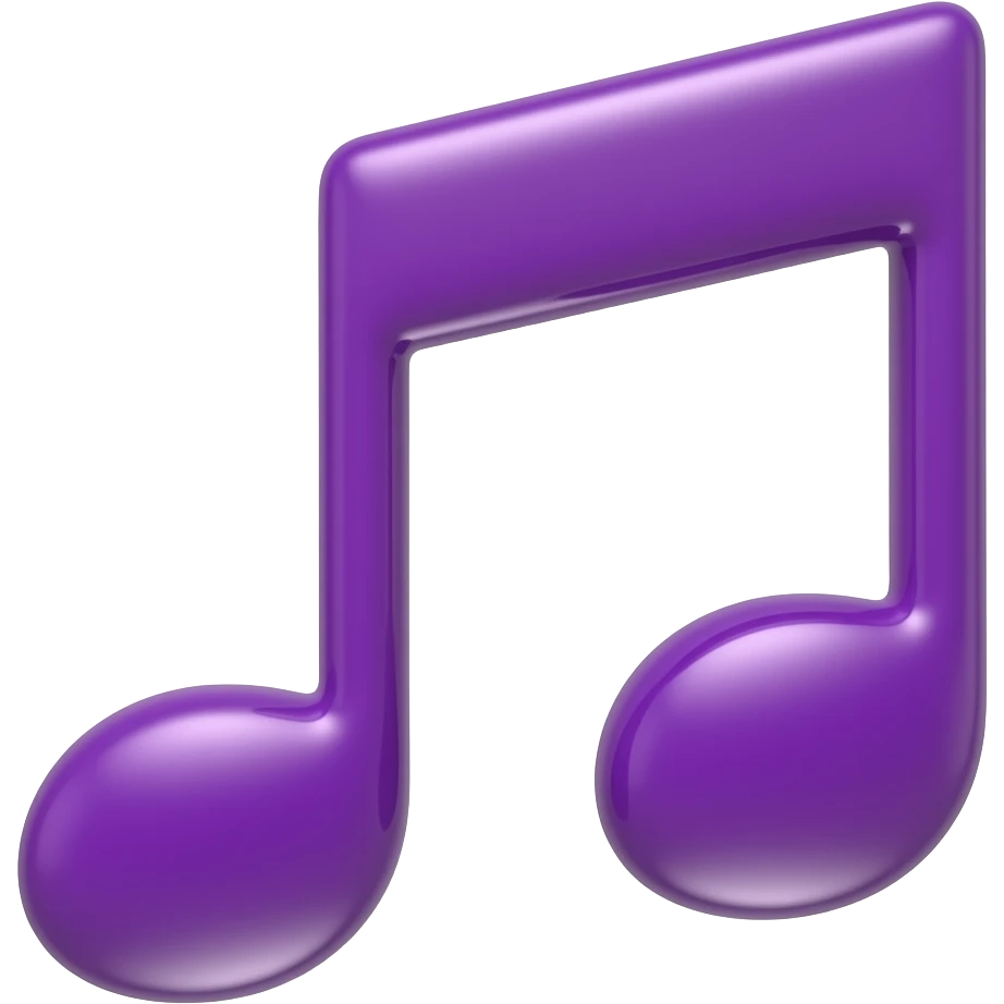 purple musical note emoji