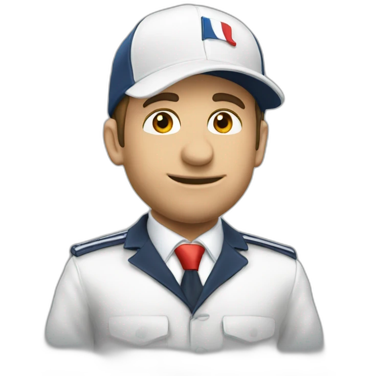 Macron avec casquette emoji