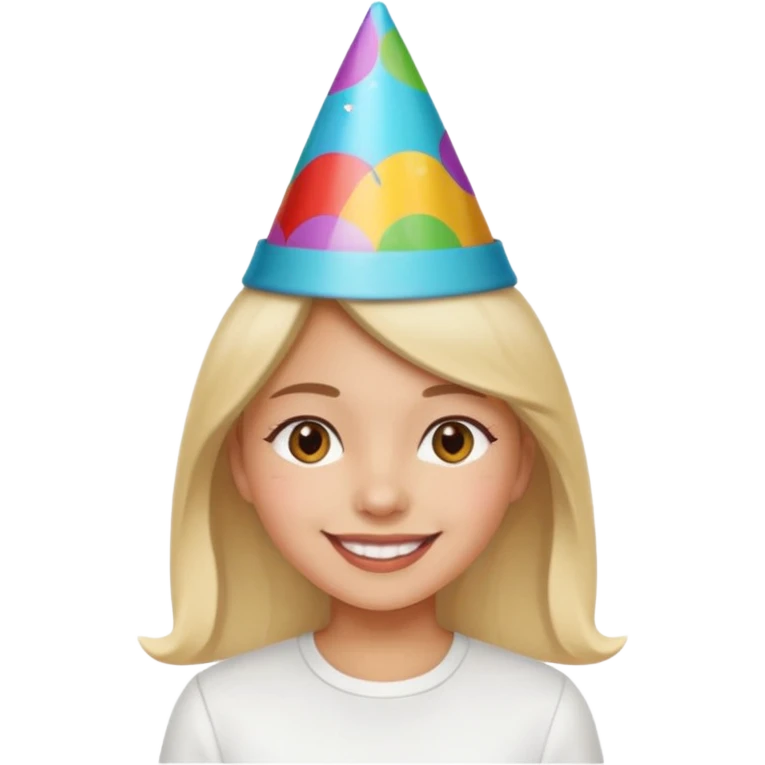 una festa di compleanno con una camicia bianca una ragazza  emoji