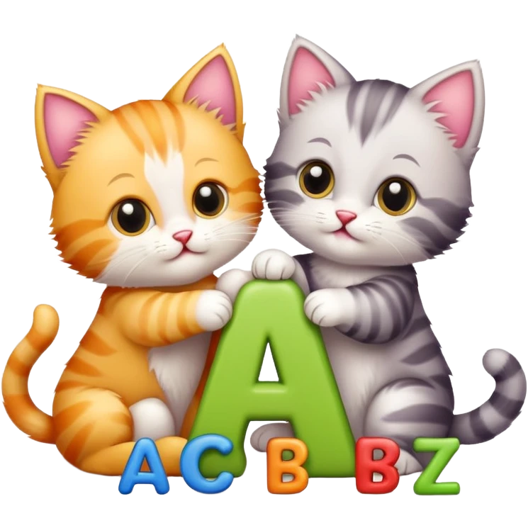 Kittens letters emoji