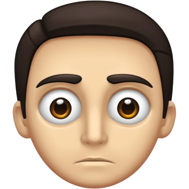 Cabeza de Alcón malvado viendo al frente emoji