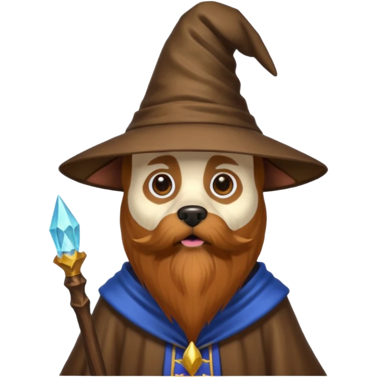 Dog wizard emoji