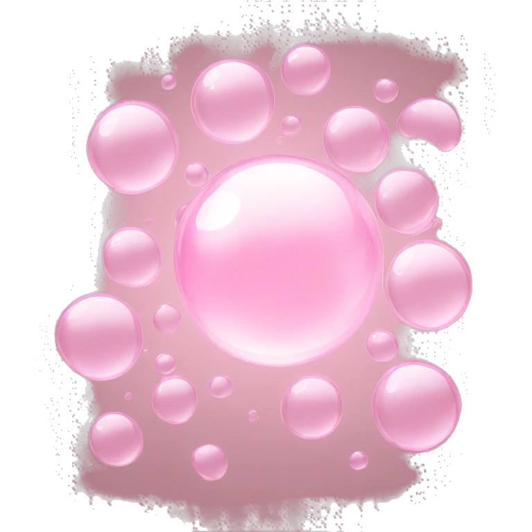 light pink bubbles emoji