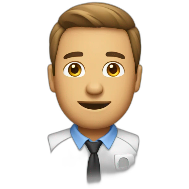 jefe hablando con empleado emoji
