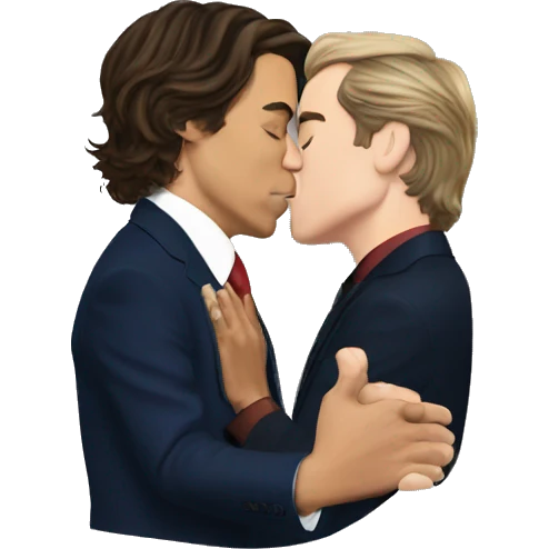 Harry styles kissing Obama  emoji