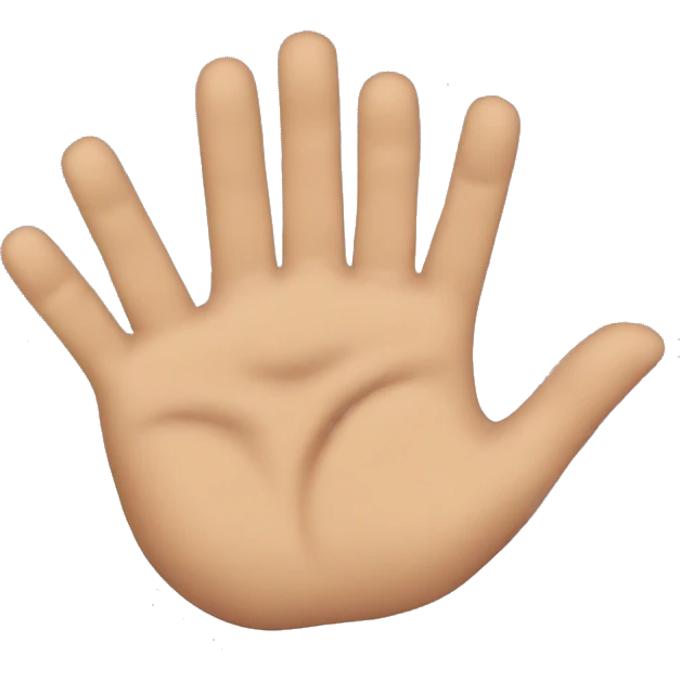 Trois doigts  emoji