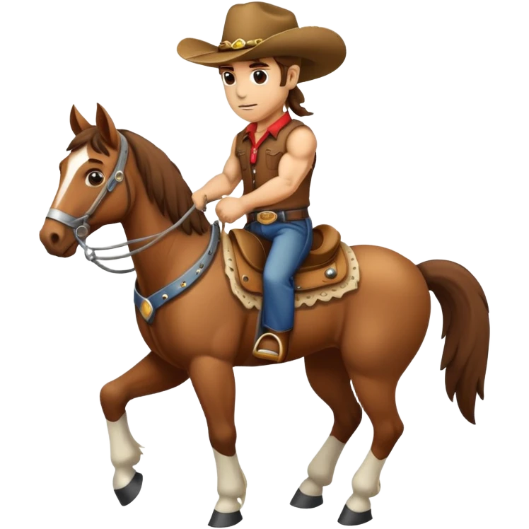 Horse with cowboy hat emoji