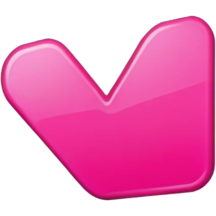 bright pink checkmark emoji