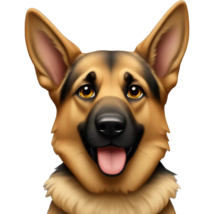 german shepard popping  emoji