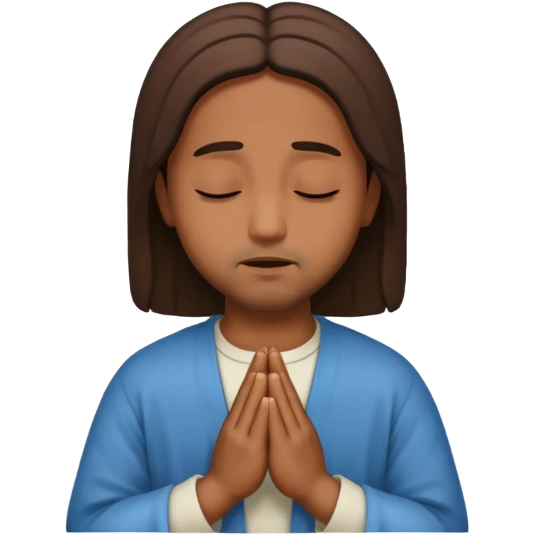 Jesús orando emoji