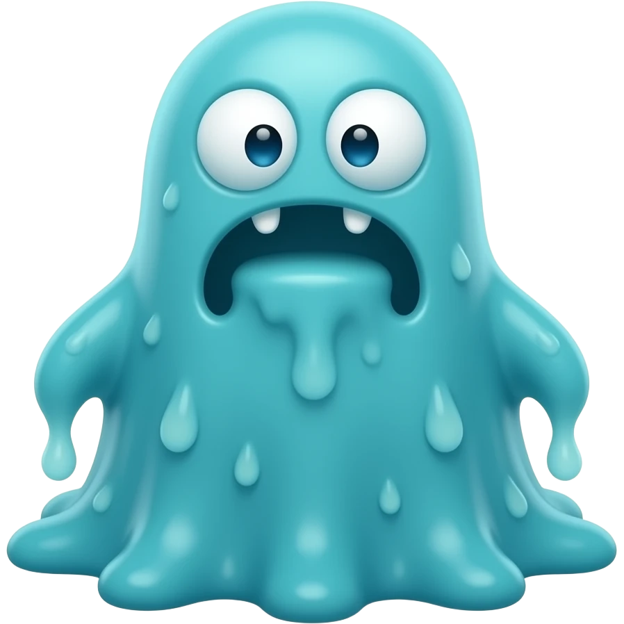 blue slimer from ghostbusters emoji