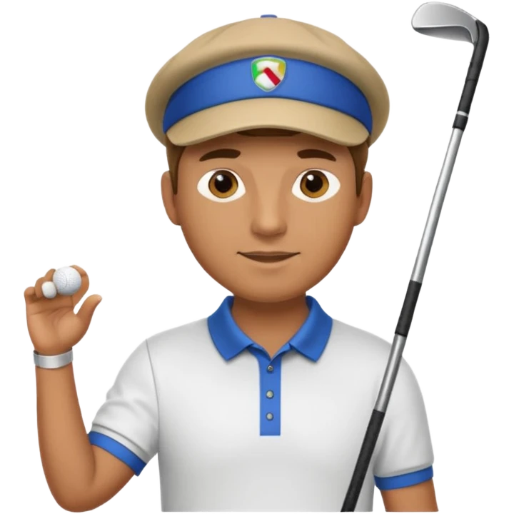 man playing golf emoji
