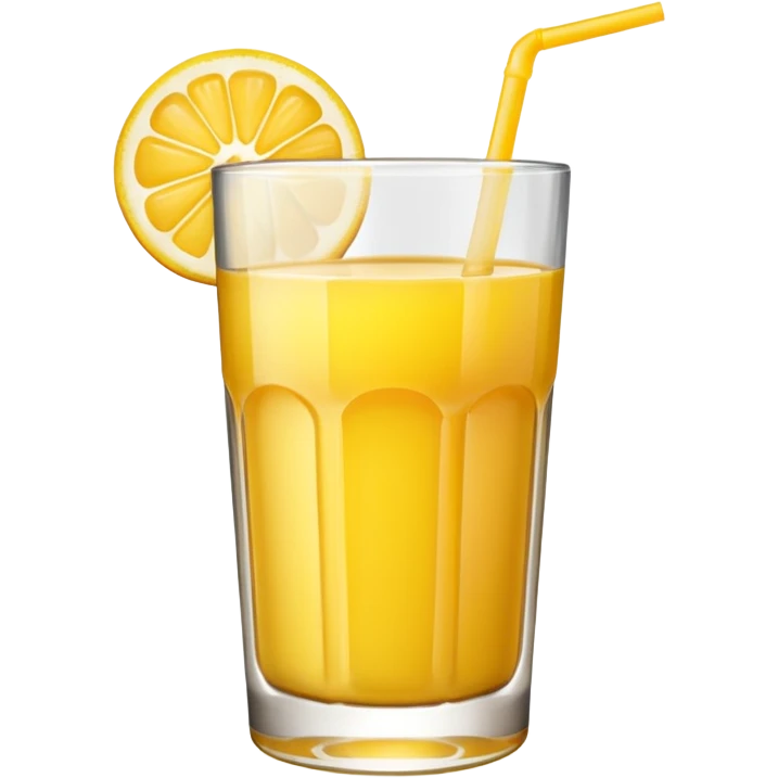 yellow juice in glass emoji