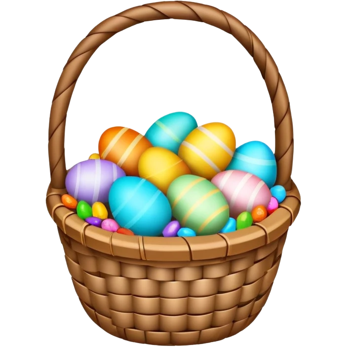 Beautiful Easter basket emoji