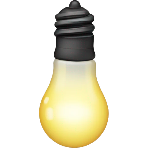 Christmas light bulb emoji