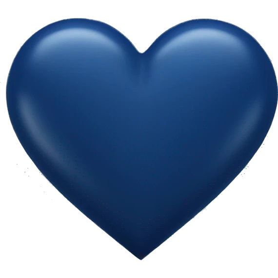 dark blue heart emoji