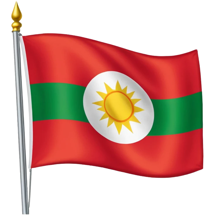 علم كردستان العراق emoji