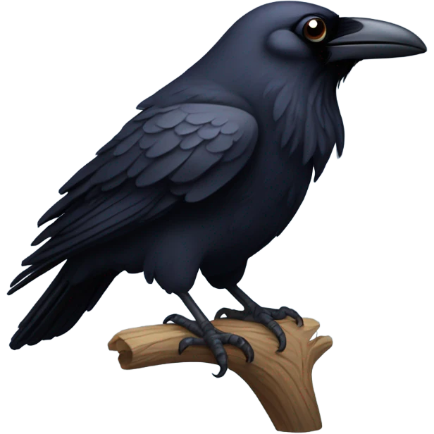 Raven with two Xs for eyes emoji