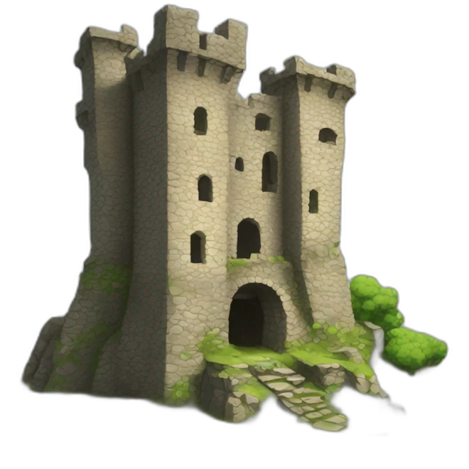 old ruined castle emoji