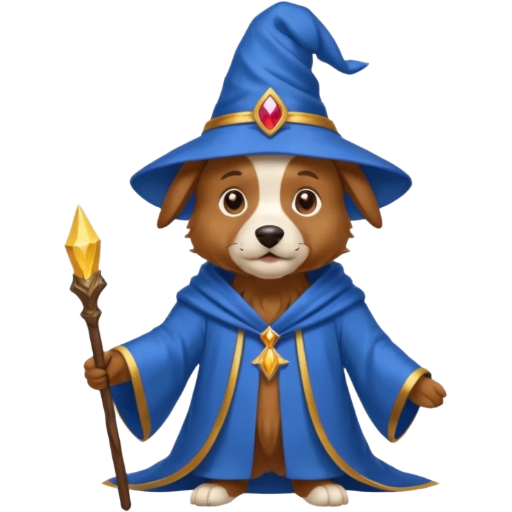Dog wizard emoji