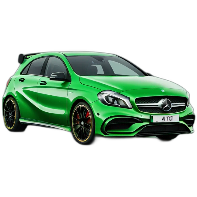 Mercedes a45 Green emoji