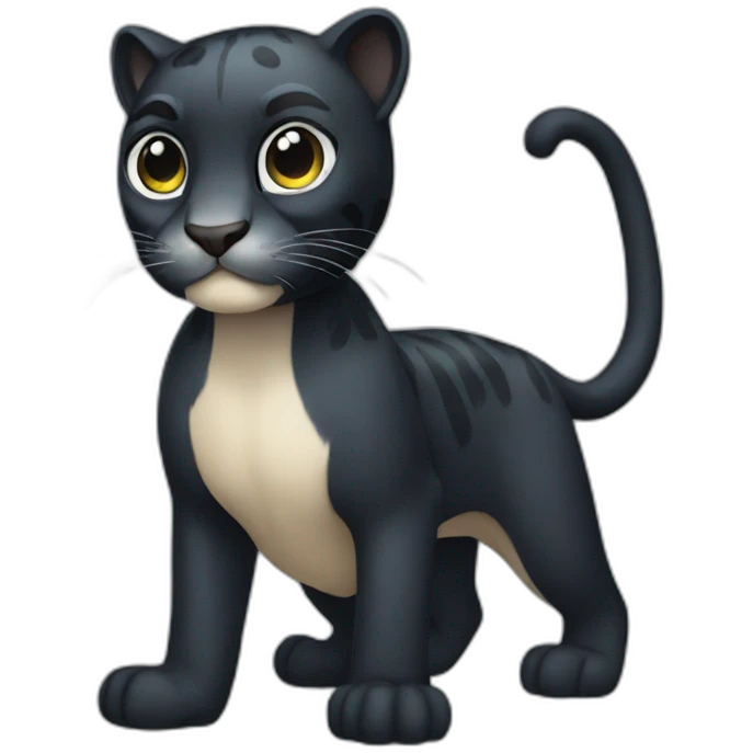 full body panther emoji
