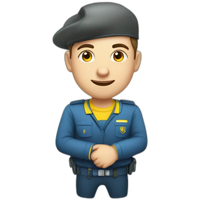 An employee of the Ukrainian Railways emoji