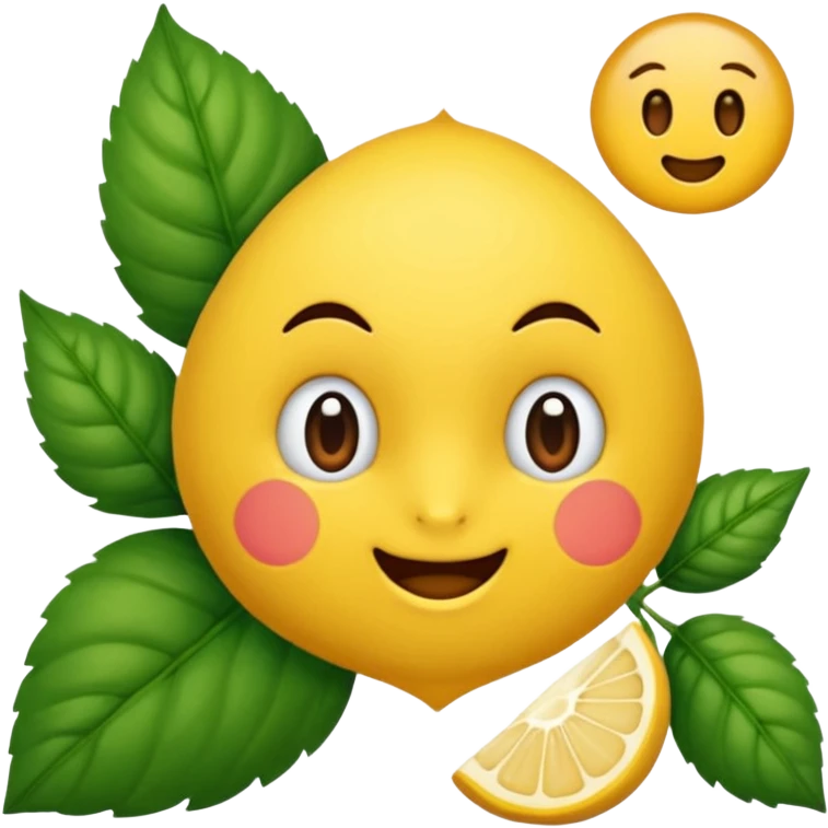 орехи и листья зеленого салата emoji