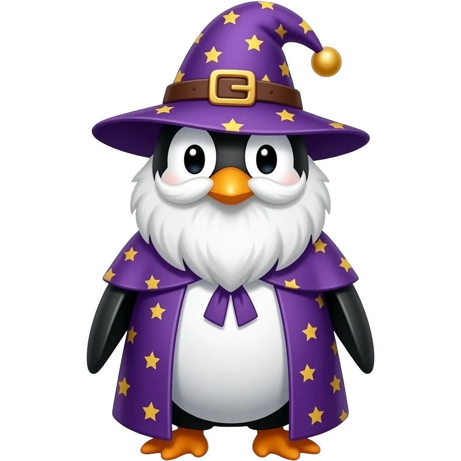 Penguin Wizard emoji