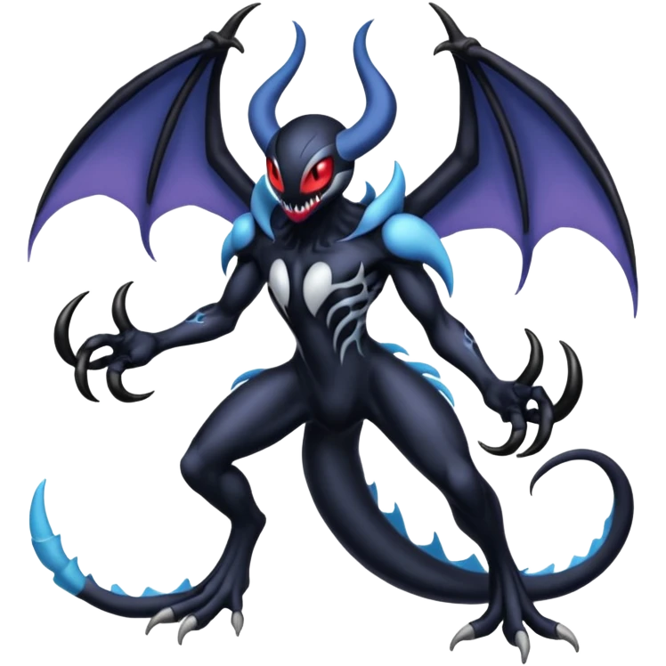 Venom-Darkrai-Stitch-Lunala-Fakémon-hybrid-creature (full body)  emoji