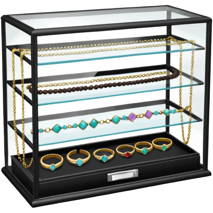 jewelry display case at Walmart emoji