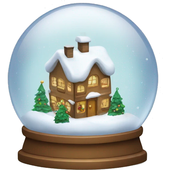 Christmas snowglobe emoji