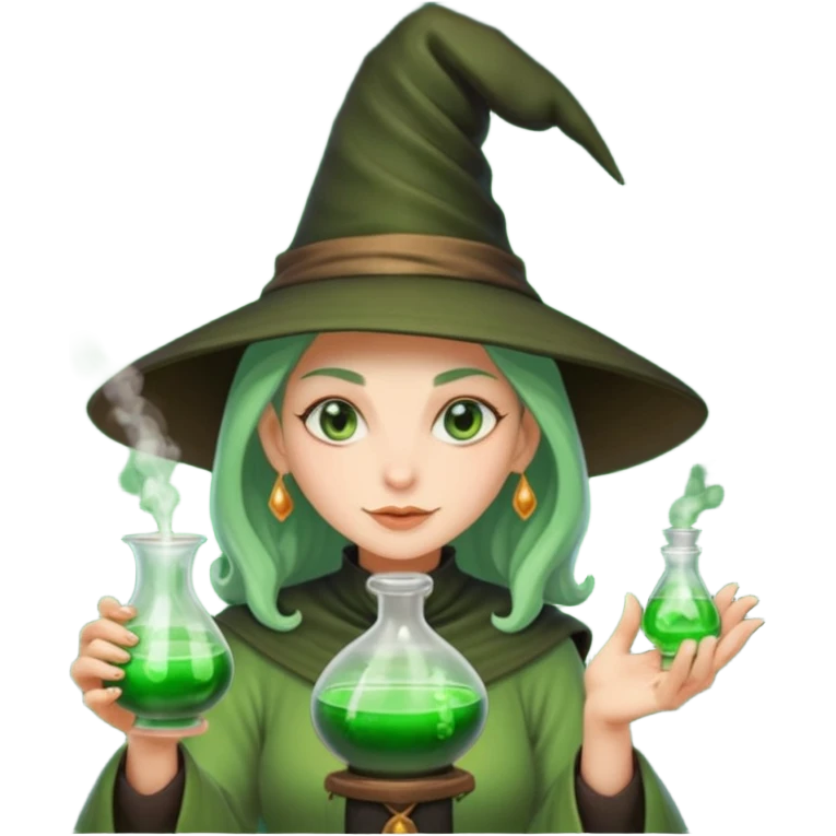 green witch cooking potion emoji