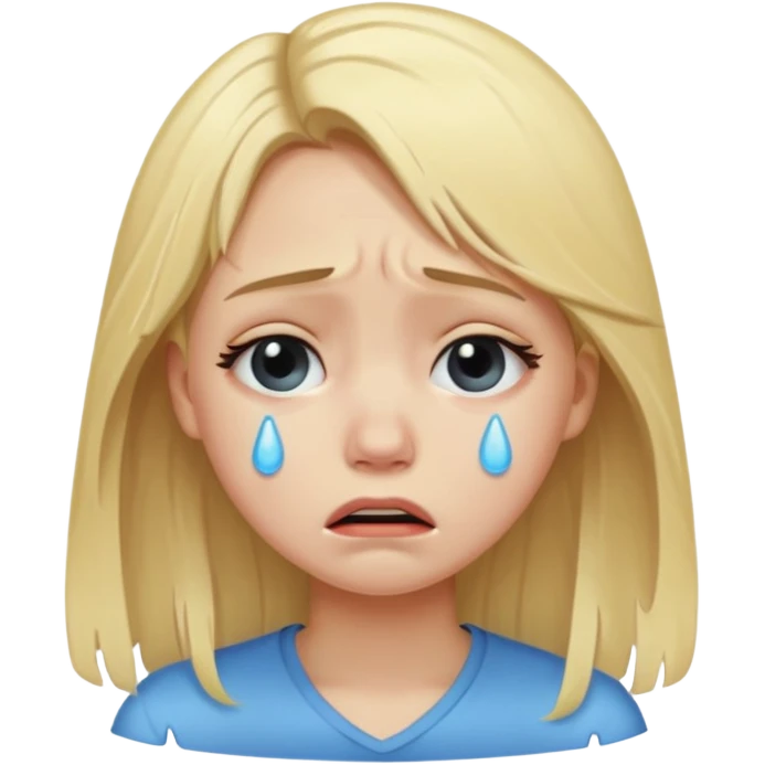 crying girl emoji