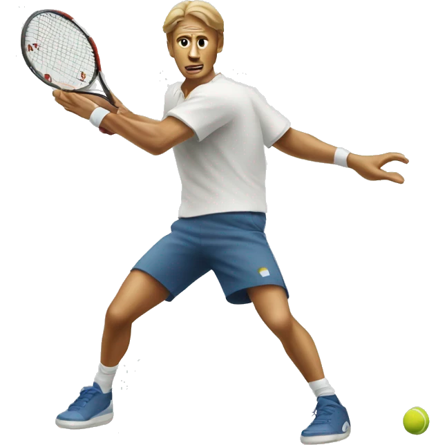 Man forehand tennis emoji