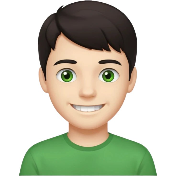 teenager-boy-dark-hair-green-eyes-tshirt-smiling-with-teeth-showing emoji