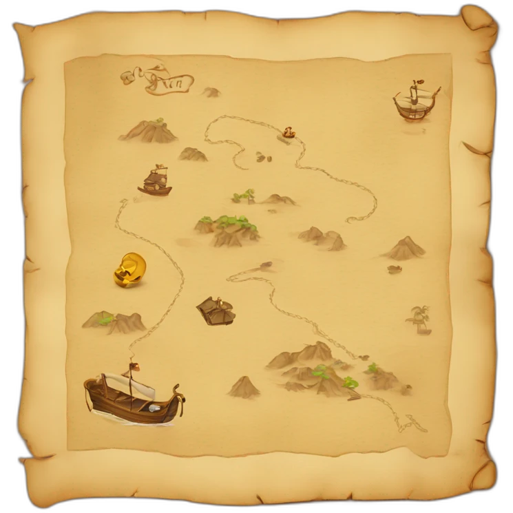 treasure map emoji